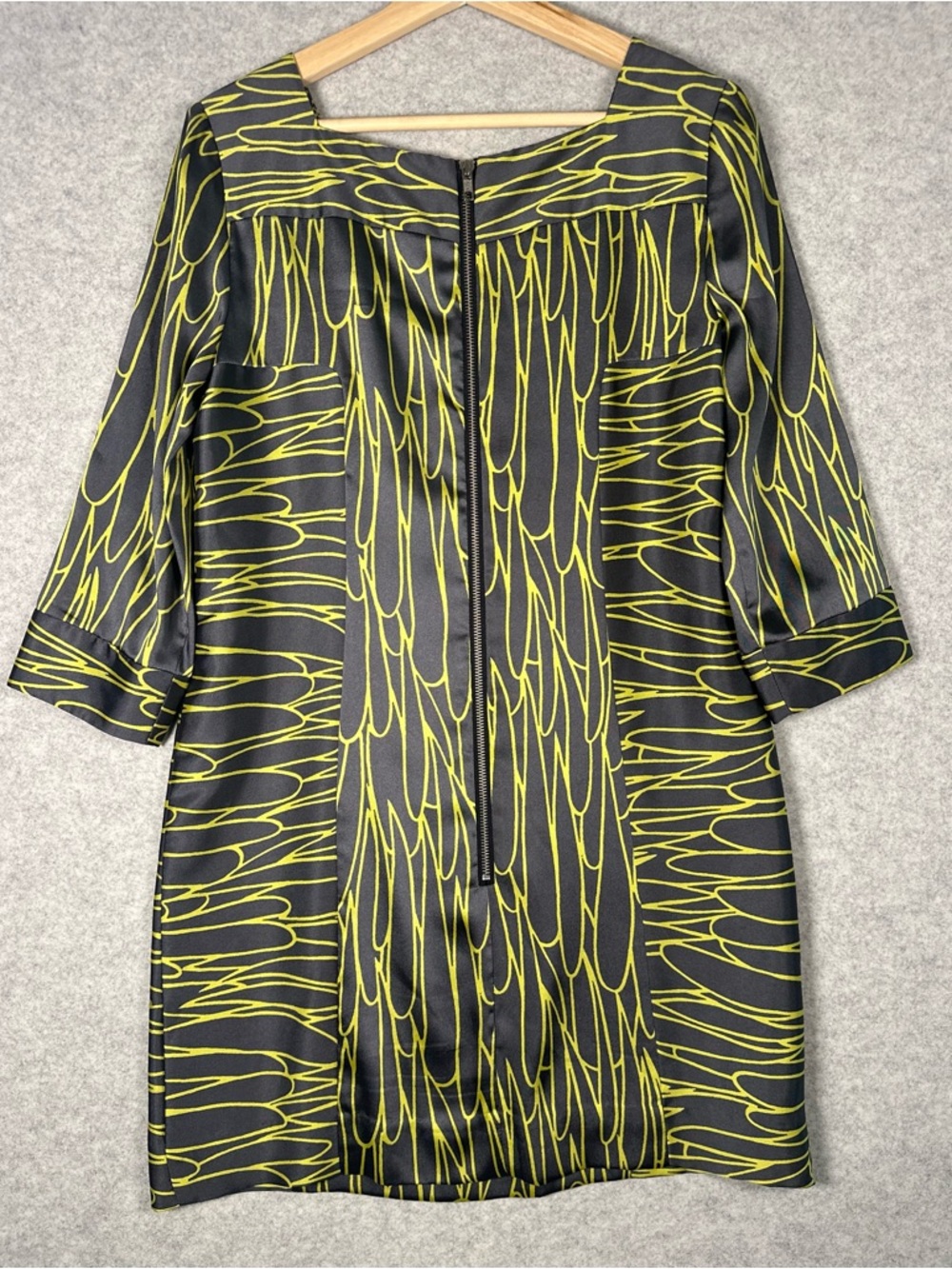 An Original Milly of New York 5F BERGDORF GOODMAN Shift Dress Gray Green Luxury - Picture 7 of 16
